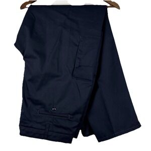 Softwill By Unifirst Cargo Work Pants Mens 44x36 Navy Blue Tactical Straight Leg